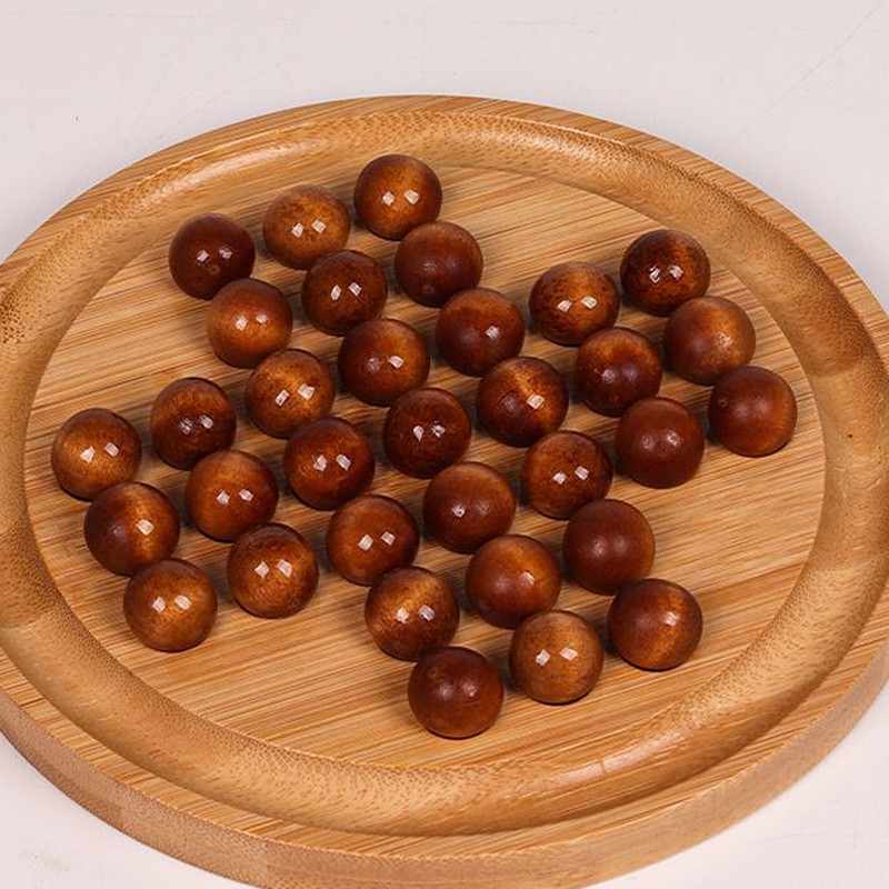 Bamboo Solitaire Board Game TS4004 with wooden balls