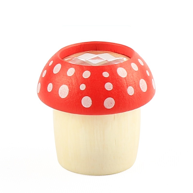 Solid wood mushroom kaleidoscope TS7804 with painted cap